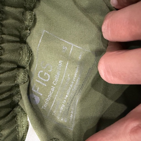 Figs Olive Green Technical Jogger Pants & top - Picture 4 of 5
